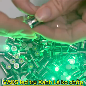 Combo 5 ĐÈN LED chiếu thẳng hình trụ mini- dùng pin XANH LÁ ko chớp- Trang trí tiệc tùngsinh nhật..