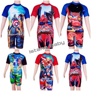 Baju Renang Anak Laki Superhero Premium