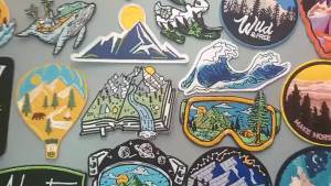 Nature Adventure Travel Patches For Clothing Sticker Mountain Camping Badge Iron On Patches On Clothes Outdoor Embroidery Patch