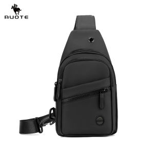 AUOTE Sling Bag for Mens Chest Bag for Men Crossbody Bag Waterproof Travel Shoulder Bag for Men Large Capacity Casual Bag Earphone Hole Design Men Fashion Shoulder Bag Leisure Sport Street Bag for College Student