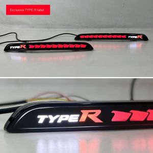Một cặp Đèn Led Hậu Xe và đèn Dải tín hiệu báo rẽ thích hợp cho 2022 Honda Civic TypeR rồng quy mô sửa đổi đèn cản sau