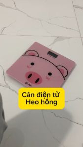Cân Điện Tử Sức Khoẻ Hình Heo Hồng Dễ Thương Cân Điện Tử Bác Sĩ Gia Đình Mặt Kính Chịu Lực Tối Đa 200kg