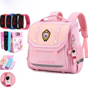 กระเป๋าเป้สะพายหลังนักเรียนประถมศึกษา น้ำหนักเบา ป้องกันกระดูกสันหลัง กระเป๋าเดินทางแบบแบน กระเป๋าสะพายไหล่คู่สำหรับเด็ก