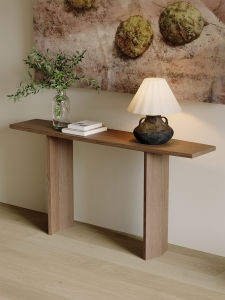 GOOFANSER | Natural Wood Entryway Table