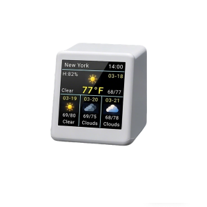 Intelligent Weather Clock Ultra Full Screen Animation Multi Day Weather Forecast Flip Clock Electronic Album Desktop Ornament