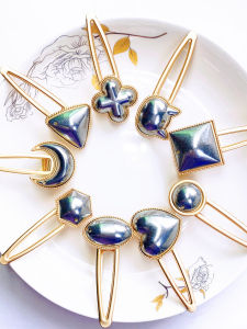 Kẹp Tóc DIY Thủ Công Cao Cấp Qianqian Song Jin Kẹp Mép Kẹp Mỏ Vịt Khóa Cài Vật Liệu Thêu Phụ Kiện Tóc Trang Sức Thời Trang