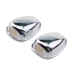 2Pcs/set ABS Chrome Wiper Waterproof Nozzle Protection Adhesive Cover for Peugeot 208 2008 2014 - 2019 Accessories