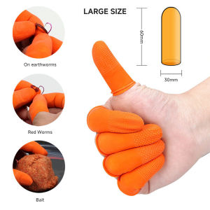 10/30/50 Disposable Latex Finger Cots Wear Resistant Fingertip Protector for Watch Repair Handmade Painting Nail Art