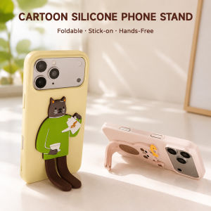 Cartoon Cute Cats Animal Tiger Stand Holder For iPhone 16 17 Pro Max Universal Collapsible Paste Holder Bracket Grip Kickstand