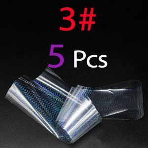5Pcs Holographic Fish Scale Stamping Foil 50x4cm DIY Fishing Lure Tape Iridescent Laser Foil for Jig Spoon Hard Bait Lure Making