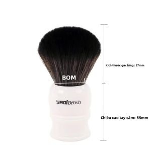 Bàn Chải Cạo Râu Chuyên Nghiệp Dành Cho Nam Yaqi Với Tay Cầm Bằng Nhựa Và Lông Nylon Để Chăm Sóc Râu Dụng Cụ Cạo Râu Cho Mặt Cấp Độ Thợ Cắt Tóc