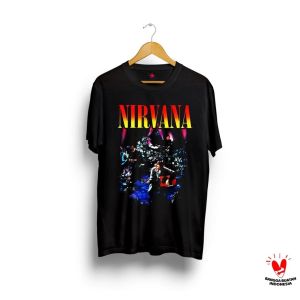 Baju Kaos Band Nirvana kurt cobain kaos distro terlaris/ligar24 tshirt