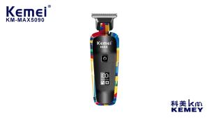 Kemei | Kemei KM-Max5090 Electric Clippers Professional Barber USB Shaving Pusher with LED LCD Digital Display Fashion Graffiti Design