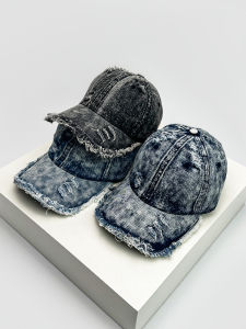New Arrival: American Street Retro Tattered Jeans Style Baseball Hats & Gradient Sunshade Distressed Caps