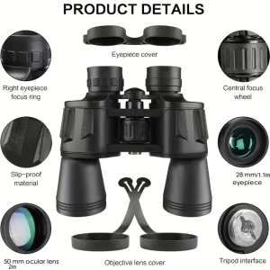 READY MaiFeng Teropong Jarak jauh 20000m siang malam Binocular Night Vision Zoom 20x50 MF25