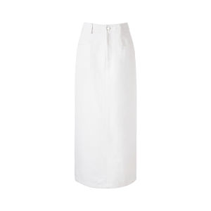Cotton Straight Denim Skirt