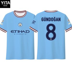Ice Silk Texture Fast-Dry Football Fan T-Shirt Half Sleeve