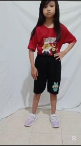 Kaos Oblong Gambar DTF VIRAL BONEKA LABUBU 08 Baju Lengan Panjang Atasan Anak Perempuan Laki Laki Usia 1-13 Tahun