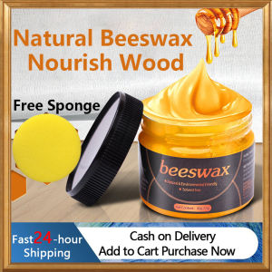 【In Stock & Fast Dispatch & Free Sponge】100% Pure Natural Multipurpose Wood Seasoning Beewax Complete Solution Furniture Care Beeswax Home Cleaning Bee Wax Wood Polish Beewax for Wood Furniture Beeswax Wood Polish Liquid Wood Wax