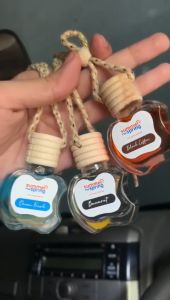 Pengharum Mobil Gantung Botol Apel Aromaterapi Penghilang Bau Asap Penyegar Udara Tahan Lama