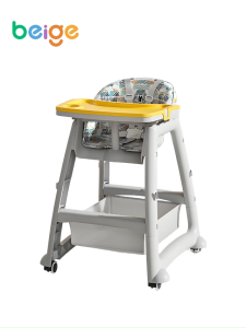 KFC Style Baby High Chair 33cm Wide Seat 6 Level Adjustable Tray 5 Point Safety Harness Removable Easy Clean for 6 Months to 3 Years Old