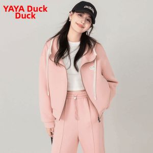 YAYA | Warm Leisure Goose Down Coat Set Women Short