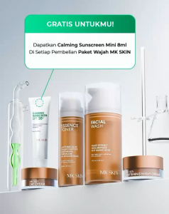 MK Skin Whitening Series - Paket Wajah Whitening Glowing Elastisitas