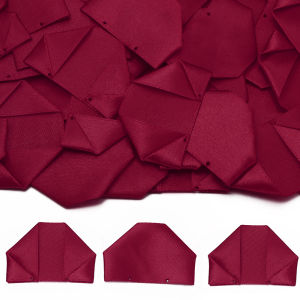 20Pcs/lot Rose Petals Semi-Finished Satin Ribbon Premade Rose Petal for Wedding Bouquets DIY Sewing Clothing Decor Accessories