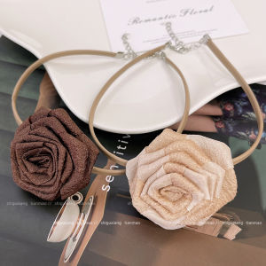 Rose Flower Design Choker Necklace