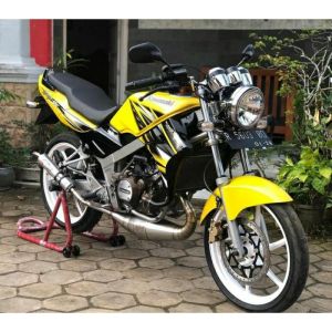 STRIPING STICKER ORI LIS STANDAR DECAL KAWASAKI NINJA SS tahun 2013 KUNING