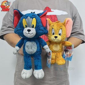 Tom and Jerry Plushies 32cm Tom 23cm Jerry Stuffed Dolls Movie Series Collectible for Kids