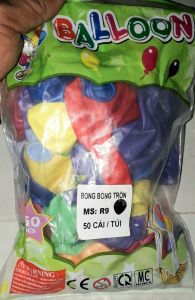 Túi 100 hoặc 50 cái bông bóng hình tròn hoặc trái tim Việt Nam