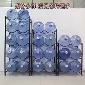 3/4/5 Layer Water Gallon Rack Stand Mineral Water Container Rack Carbon Steel Kitchen Organizer Metal Bucket for Kitchen Party Pantry