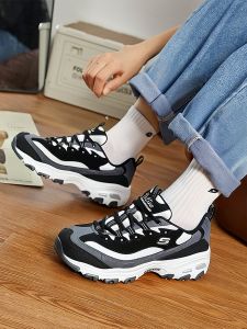 Skechers | Spring Summer Thick-soled Dad Shoes Panda Sneakers