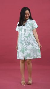Nyonya Piyama Set Katun Classic (Amary Green)