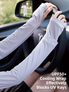 miiow | Cat Person Sun Protection Ice Sleeve Gloves Nylon Fabric UVA<5% UPF50+ Bicycle Riding Driving Womens Half Finger Gloves