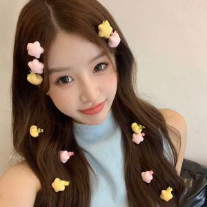 กิ๊บติดผมรูปดาวห้าแฉกสีแคนดี้มินิน่ารักเกาหลีเรียบง่ายหน้าม้า 2023 Pinapple