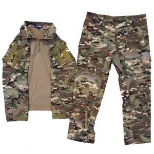 MC Sets Tactical Uniform Combat G3 Set Outdoor Hunting Gen3 Camouflage Shirt&Pants +PADS Kit Men Clothing Workwear Cargo Pants