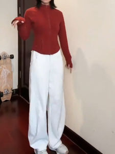 เสื้อคลุมโยคะสปอร์ตทรงสลิมฟิต แขนยาว ระบายอากาศได้ดี แห้งเร็ว ทนทานต่อการยืดหยุ่น เสื้อผ้ากีฬาสำหรับผู้หญิง