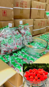 ยกลัง พีชกรอบ ท้อแดง แช่อิ่ม 20 กิโล อิ่มอร่อย by WM (พร้อมส่งในไทย)