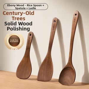WANGMAZI | Non-stick Kitchen Household Thickened Wooden Rice Spoon