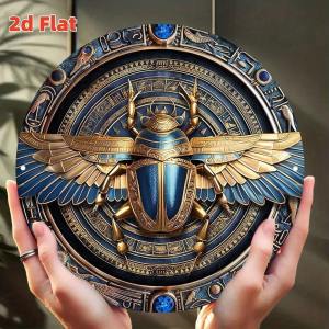 CIFbuy | Egyptian Wall Art 2D Flat Wall Decoration for Interior and Exterior Exquisite Detailed Egyptian-Themed Artwork