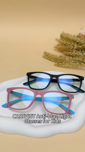 CAREVISY Comfortable Anti Blue Light Glasses Kids Computer Glasses Spectacles Anti Radiation Anti Eye Fatigue PC Gaming Eyeglasses