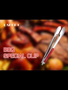 LAHOME BBQ Tongs Food Tongs Stainless steel Tongs Food Gripper Ice Tongs Kitchen Cooking Tongs