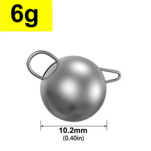 Mr.Lurion 10/20pcs 2g-16g Double Loop Round Sinker High Density Hard Die Cast Fishing Weight for Lure Hook Connection