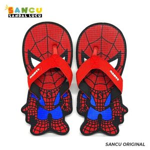 Sandal Lucu Sancu Jepit Anak dan Remaja Laki Laki Karakter Spiderman