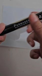 1Pcs (satuan) spidol permanent marker HITAM esco ES-2008