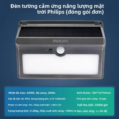 Philips | Đèn Tường Chống Nước Cảm Biến Chuyển Động Ngoài Trời
