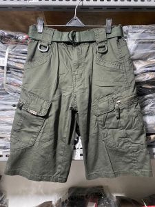 Zdc//CELANA ANAK TAKTIKAL PENDEK POLOS BWC//FREE SABUK//SIZE 4-10 TAHUN