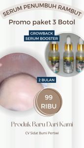 penumbuh rambut terpercaya (GrowBack hair growth booster)